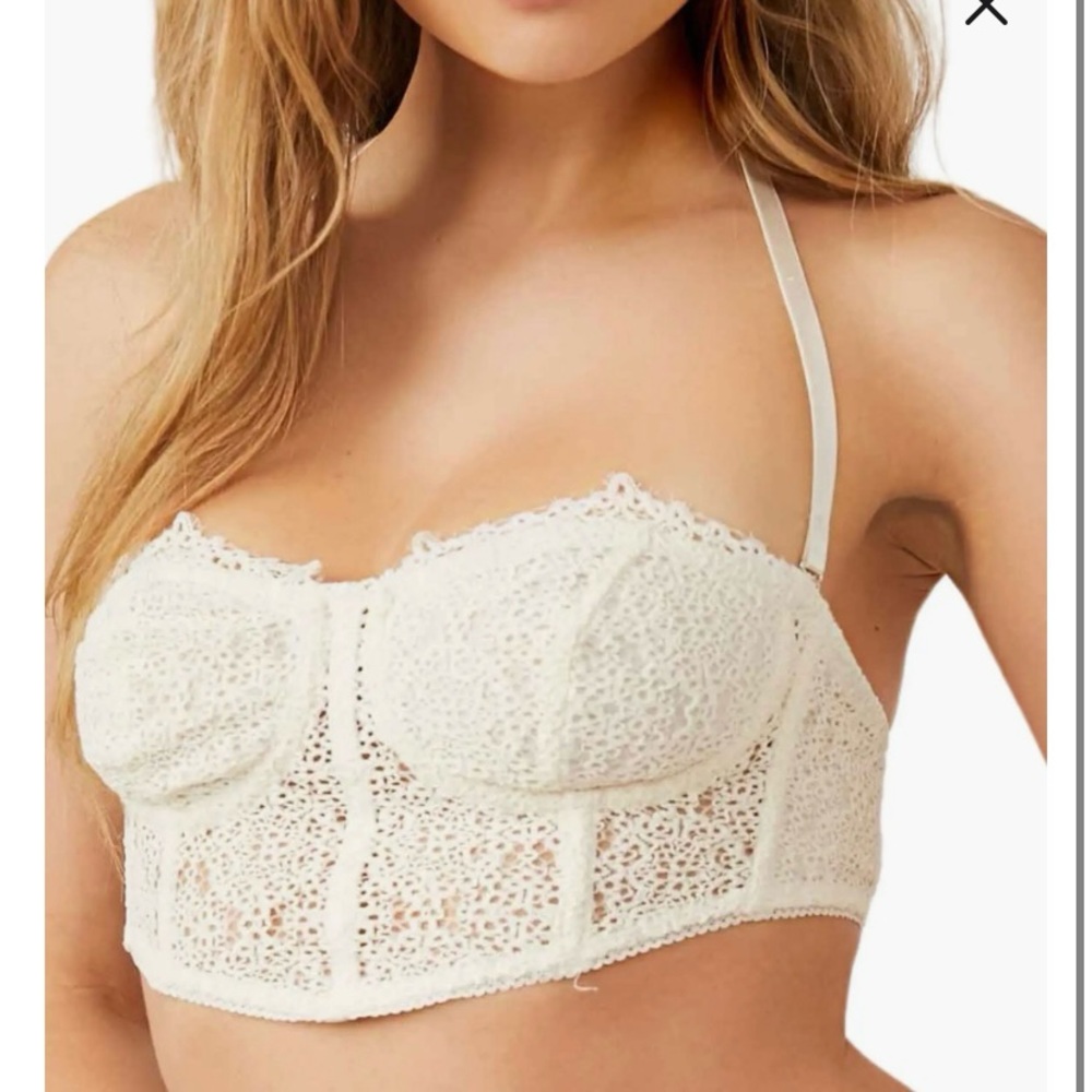 NWT free people Madi Lace Bustier Women Size m Medium Retail $48+